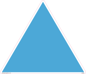 LV5625: Cold Air - Duct Identification Triangle (Blank)