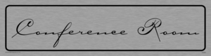 DV890: conference room - door sign