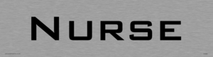 DV948: nurse - door sign