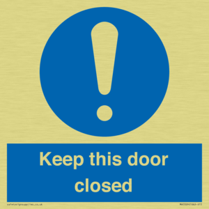 MA5329: Keep this door closed