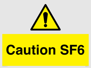 WN5867: Caution SF6