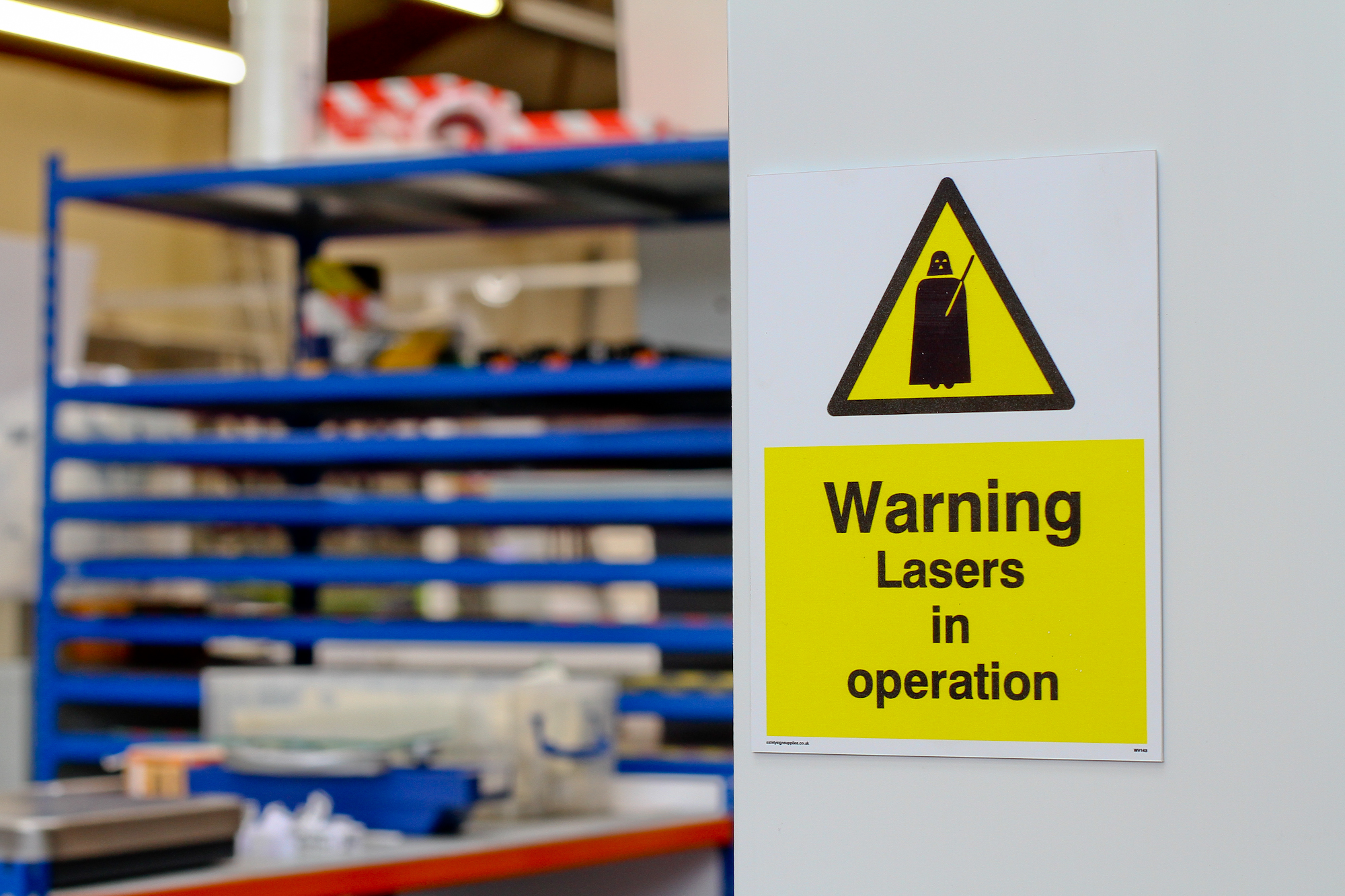 Warning Lasers in operation