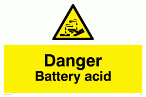 WN103: danger battery acid