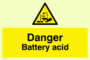 WN103: danger battery acid