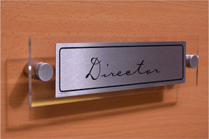 DV1123: director - door sign