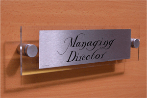DV1137: managing director - door sign