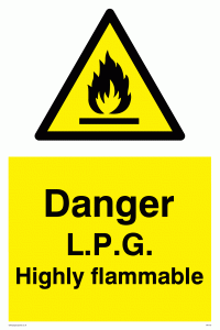 WN119: l.p.g. highly flammable