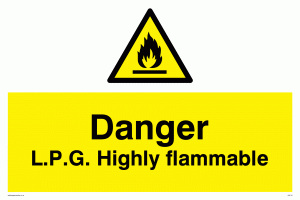 WN119: l.p.g. highly flammable