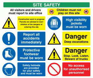 CC1217: Site safety board - style 2