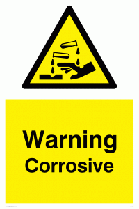 WN121: Warning corrosive