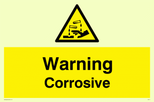WN121: Warning corrosive