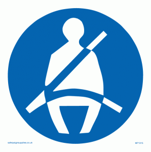 MP1315: seatbelts must be worn symbol
