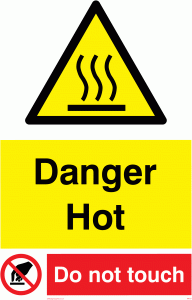 WK131: danger hot do not touch