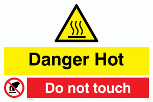WK131: danger hot do not touch