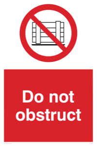 PA1354: Do not obstruct