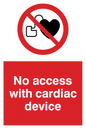 PA1355: No access with cardiac device