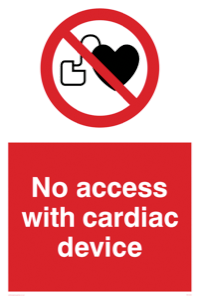 PA1355: No access with cardiac device