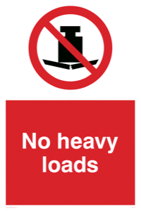 PC1356: No heavy loads