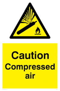 WV137: caution compressed air