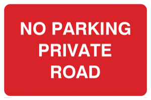 PR1410: No parking private road