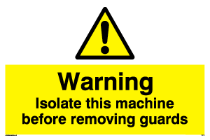WV141: Isolate machine before guards