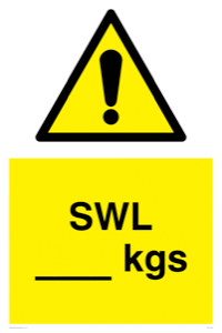 WV1436: Safe Working Loads (KGs)
