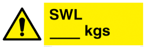 WV1436: Safe Working Loads (KGs)