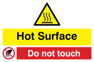 WK1439: Hot Surface. Do not touch