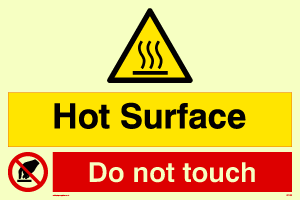 WK1439: Hot Surface. Do not touch