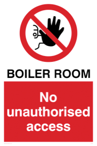 PA1441: Boiler room. No unauthorised access