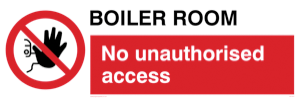 PA1441: Boiler room. No unauthorised access