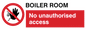 PA1441: Boiler room. No unauthorised access