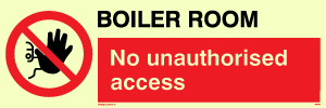 PA1441: Boiler room. No unauthorised access