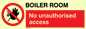 PA1441: Boiler room. No unauthorised access