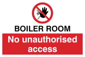 PA1441: Boiler room. No unauthorised access