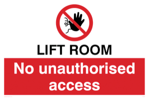 PA1442: Lift room. No unauthorised access