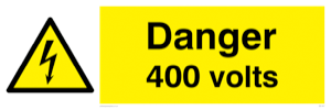 WE1457: Danger 400 volts