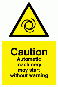 WM148: Automatic machinery may start