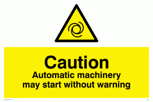WM148: Automatic machinery may start