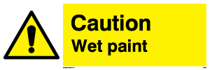 WV151: caution wet paint