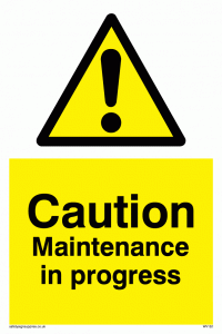 WV152: caution maintenance in progress