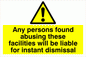 WV154: Persons abusing facilities