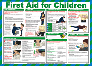 HS1598: First Aid for Children Poster