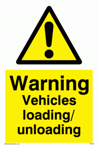 WV165: warning vehicles loading unloading