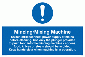 MM190: mincing/mixing machine rules