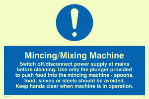 MM190: mincing/mixing machine rules