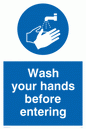 MH199: wash your hands before entering