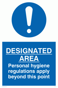 MH201: Designated area hygiene rules