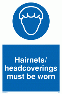 MH204: hairnets/headcoverings must be worn