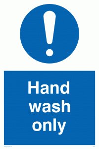 MH205: hand wash only